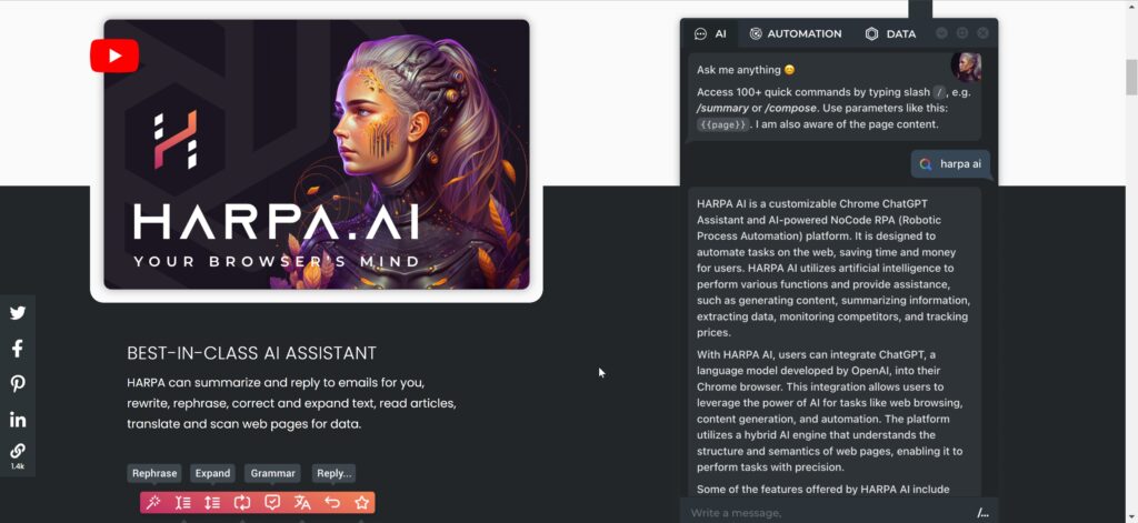 harpa_ai_hompage