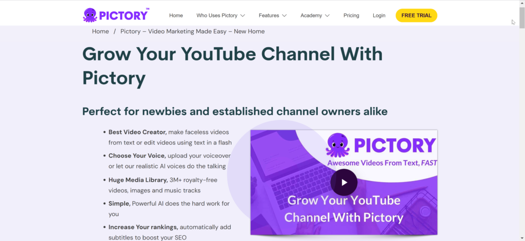 pictory_ai_homepage