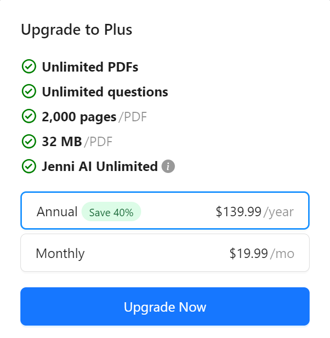 chatpdf_pricing
